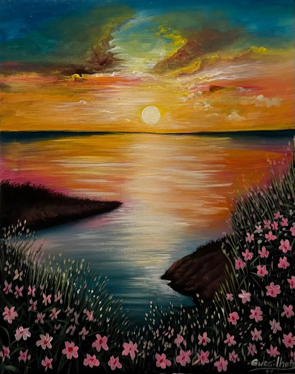 Garden at Sunset